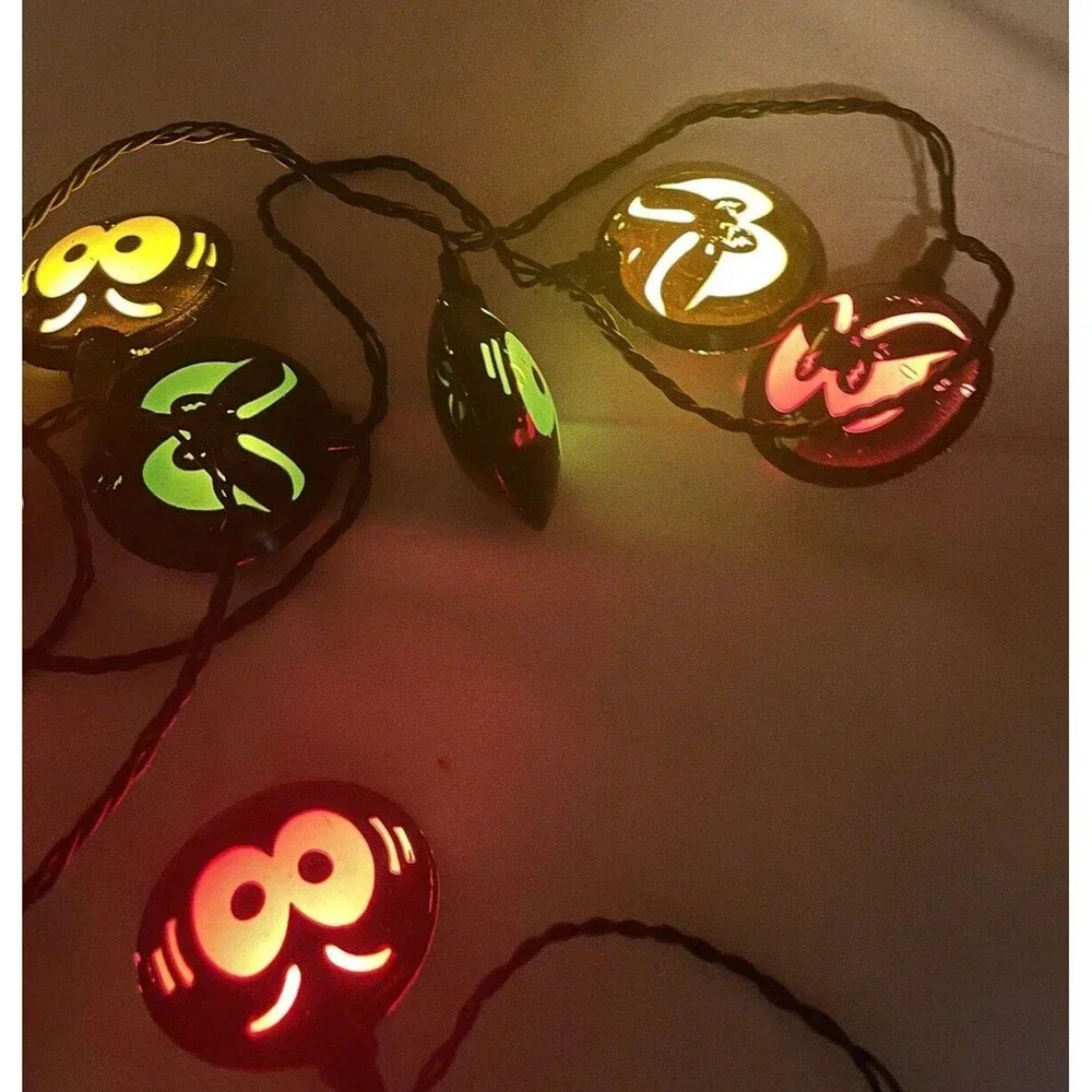 Halloween Light Strands Glowing Eyes And Faces Stackable Strands Novelty Lights